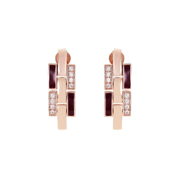 Náušnice se syntetickými kameny 636-637-RVI300-0000