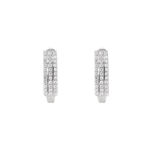 Náušnice se syntetickými kameny 336-185-005175 2.60g