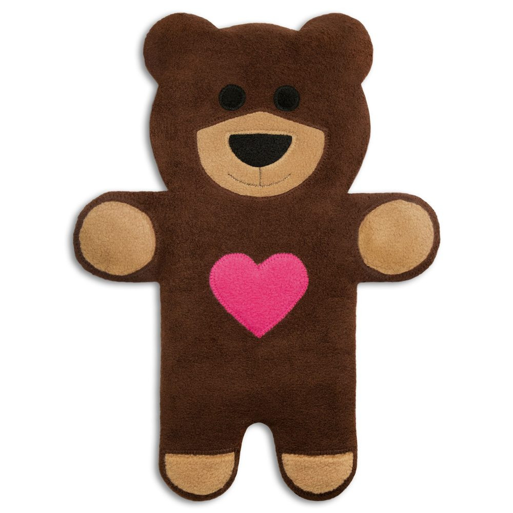 Leschi LESCHÍ Hřející polštářek Teddy 36x26cm hnědá