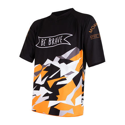 SENSOR CYKLO BRAVE pánský dres volný kr.ruk. černá Velikost: S 8592837040165