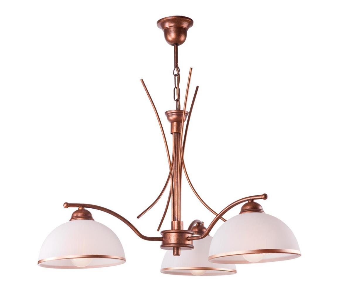 Lustr na řetězu PATRYCJA 3xE27/60W/230V