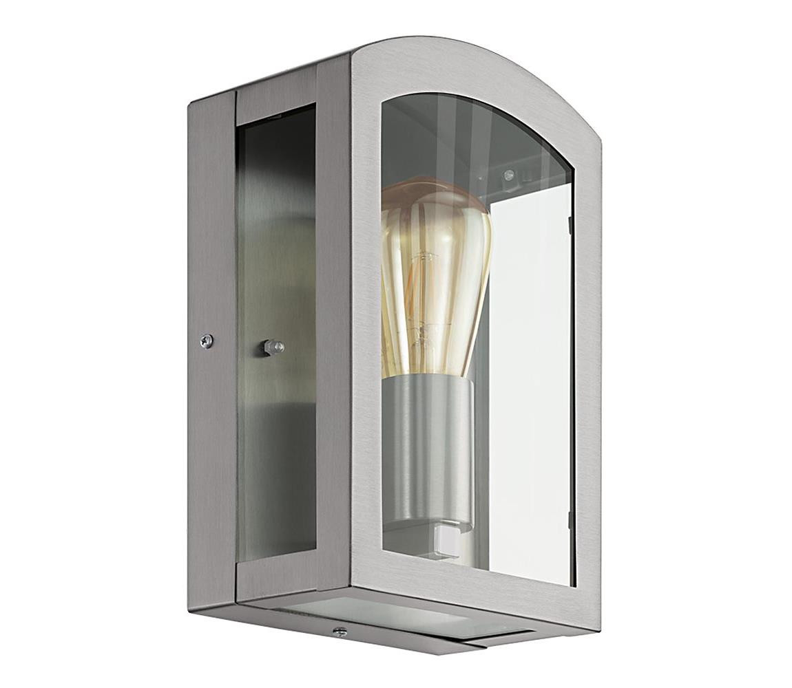 Eglo Eglo 97477 - Venkovní nástěnné svítidlo PARETTA 1xE27/60W/230V matný chrom IP44