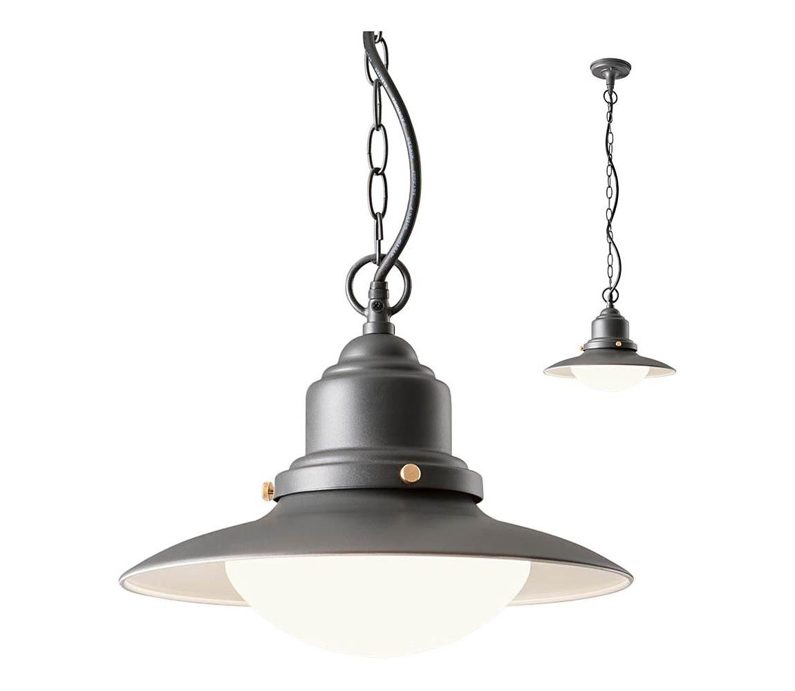 Redo Redo 90094 - Venkovní lustr na řetězu ELIO 1xE27/42W/230V IP44