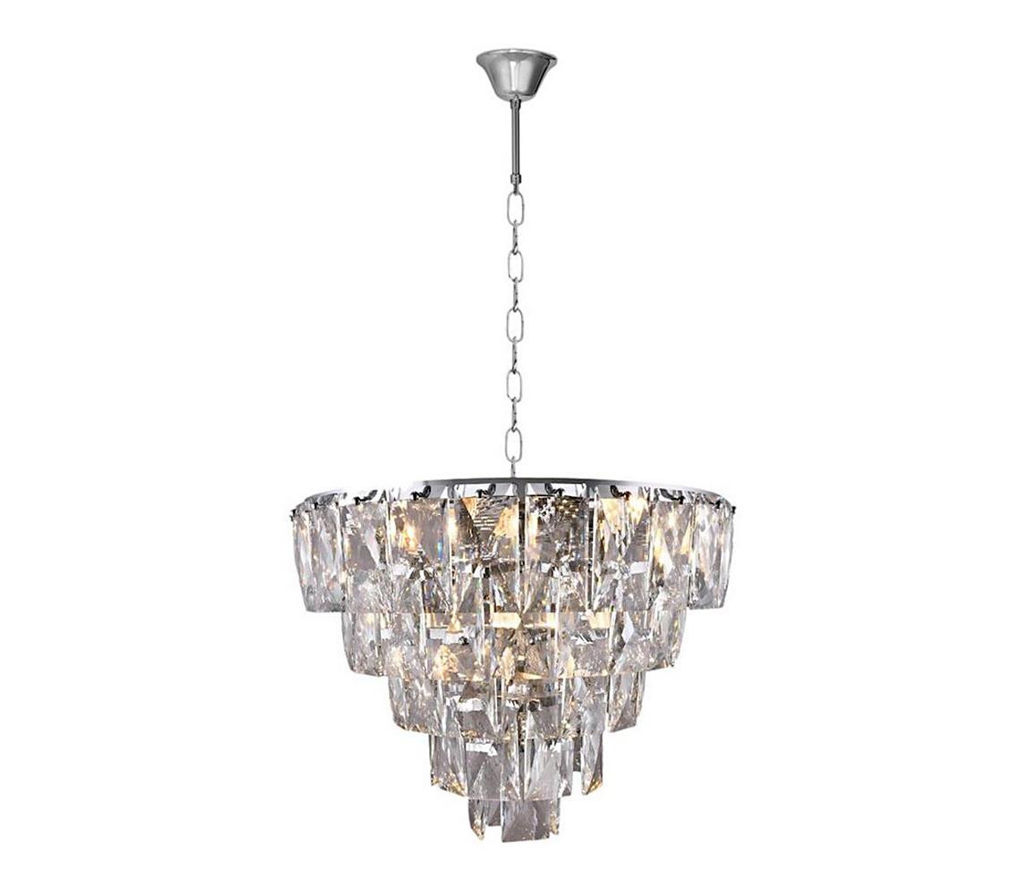Křišťálový lustr na řetězu CHELSEA 6xE14/40W/230V