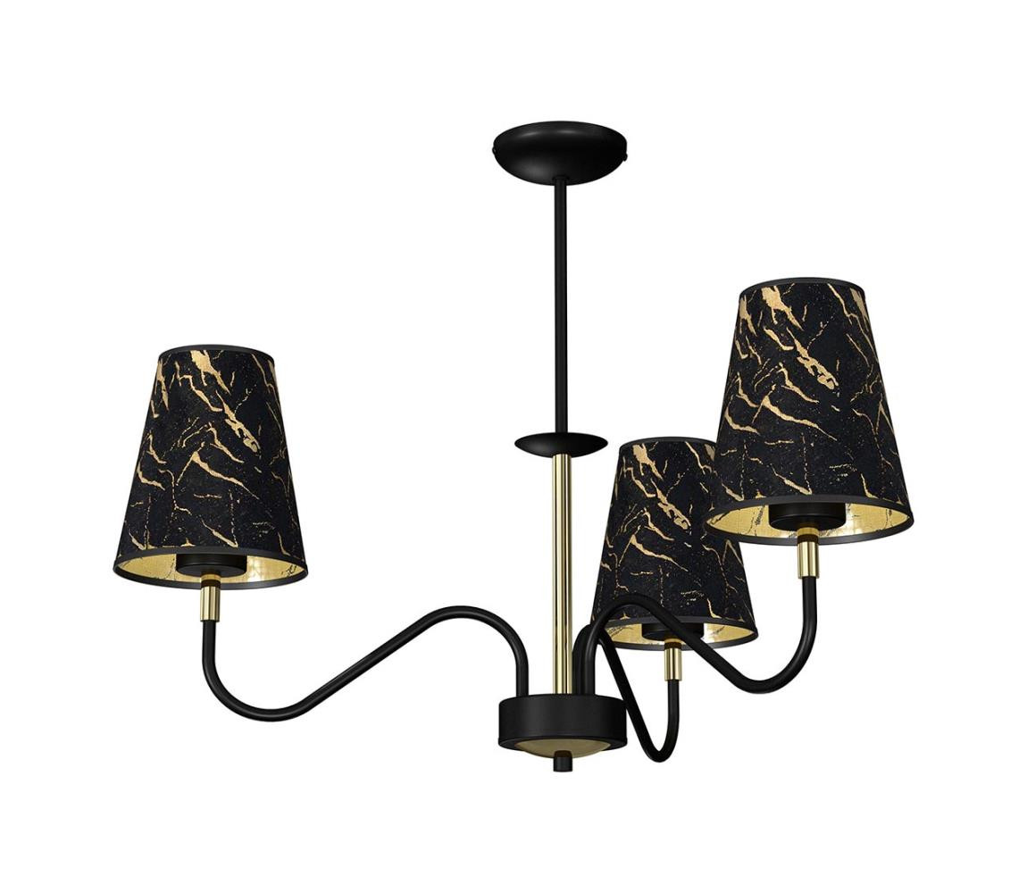 Lustr na tyči HERMES 3xE27/60W/230V