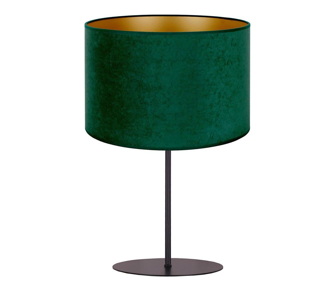- Stolní lampa ROLLER 1xE14/15W/230V tmavě pr. 20 cm zelená/zlatá