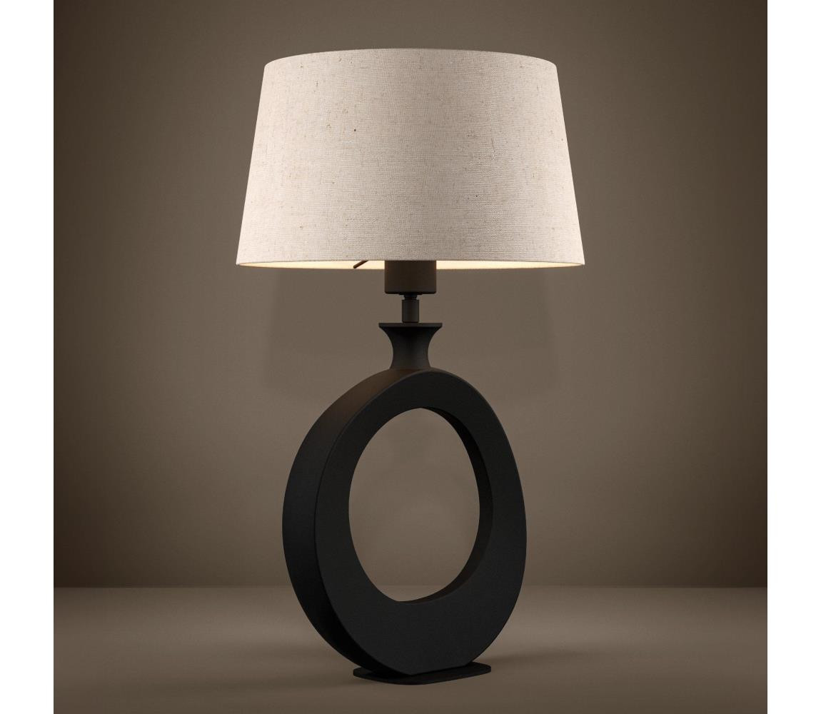 Eglo Eglo 390423 - Stolní lampa DIEZMA 1xE27/60W/230V 52,5 cm černá/krémová