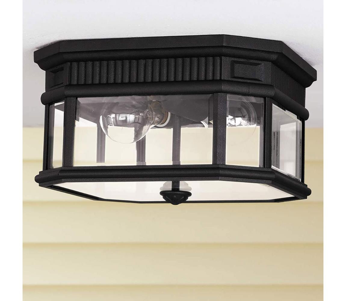 Elstead Feiss FE-COTSLN-F-BK-Venkovní stropní svítidlo COTSWOLD LANE 2xE27/60W/230V IP44