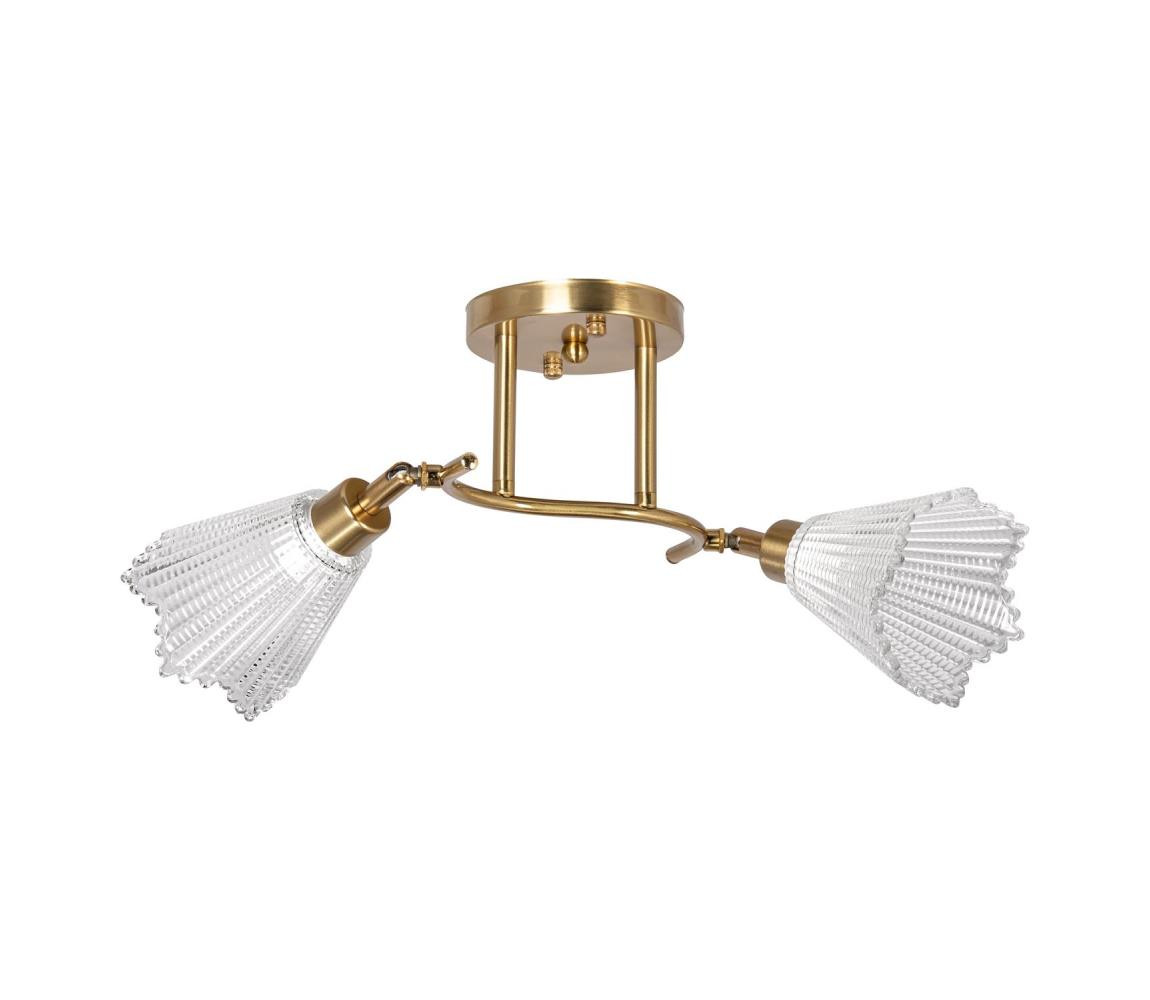 Lustr na tyči 2xE14/60W/230V zlatá