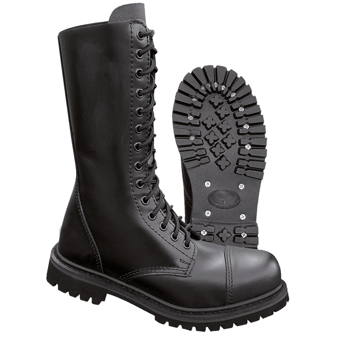 Brandit Boty Phantom Boots 14-dírkové černé 05