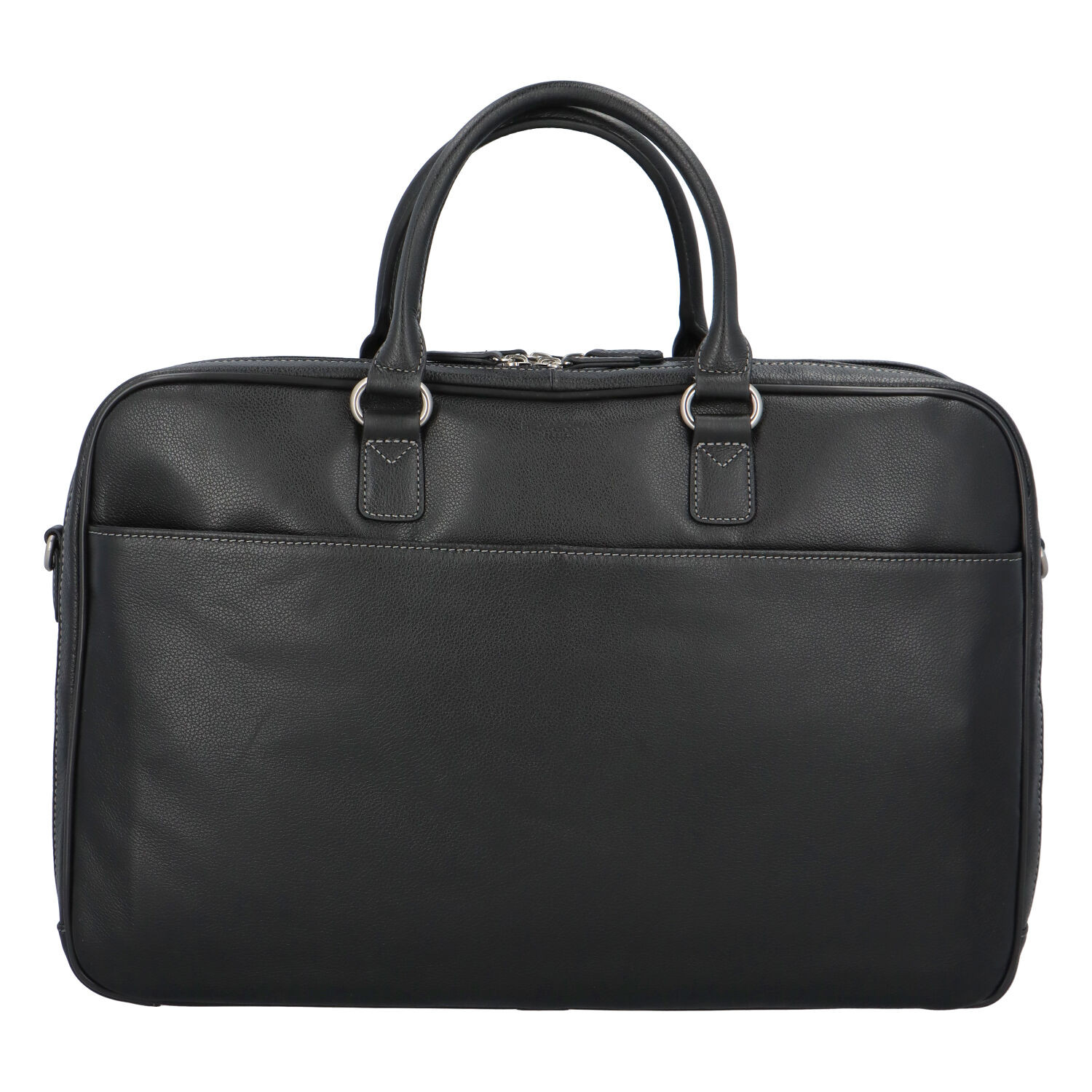 Dámská pracovní kožená brašna černá - Hexagona Daniella černá