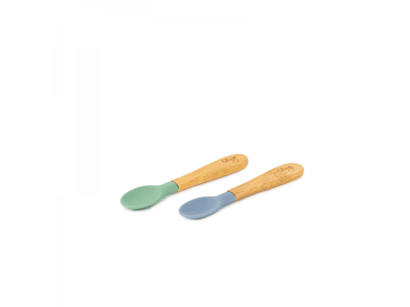 Citron Sada 2 bambusových lžiček, Zelená-Světle Modrá