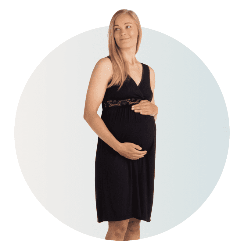 Carriwell Těhotenská a kojicí noční košilka černá L