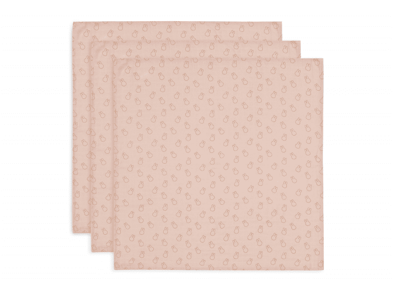 Jollein Pleny 3 ks 70x70 cm Miffy Silhouettes Wild Rose