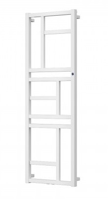 Instalprojekt Koupelnový radiátor MONDRIAN - 600 x 1740 mm, středové připojení, bílá - Hopa