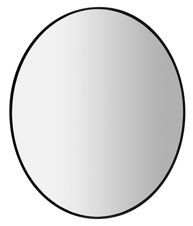 Sapho SHARON kulaté zrcadlo s LED podsvícením ø 80cm, černá mat