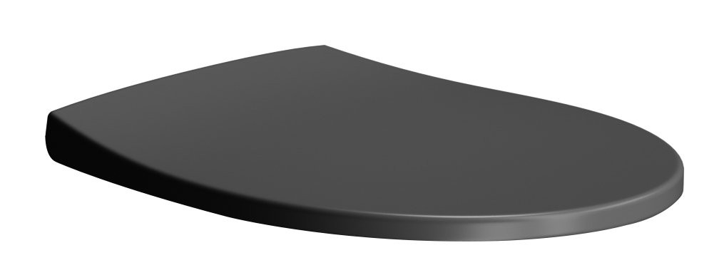 GSI MODO WC sedátko, Soft Close, Quick Release, černá mat/chrom