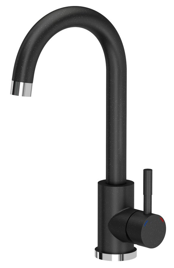 SAMONA Stojánková dřezová baterie, černý granit