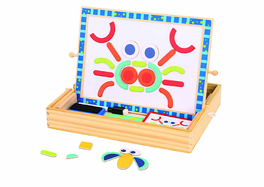 Mamido Mamido Dřevěná kreativní tabule – Magnetická mozaika