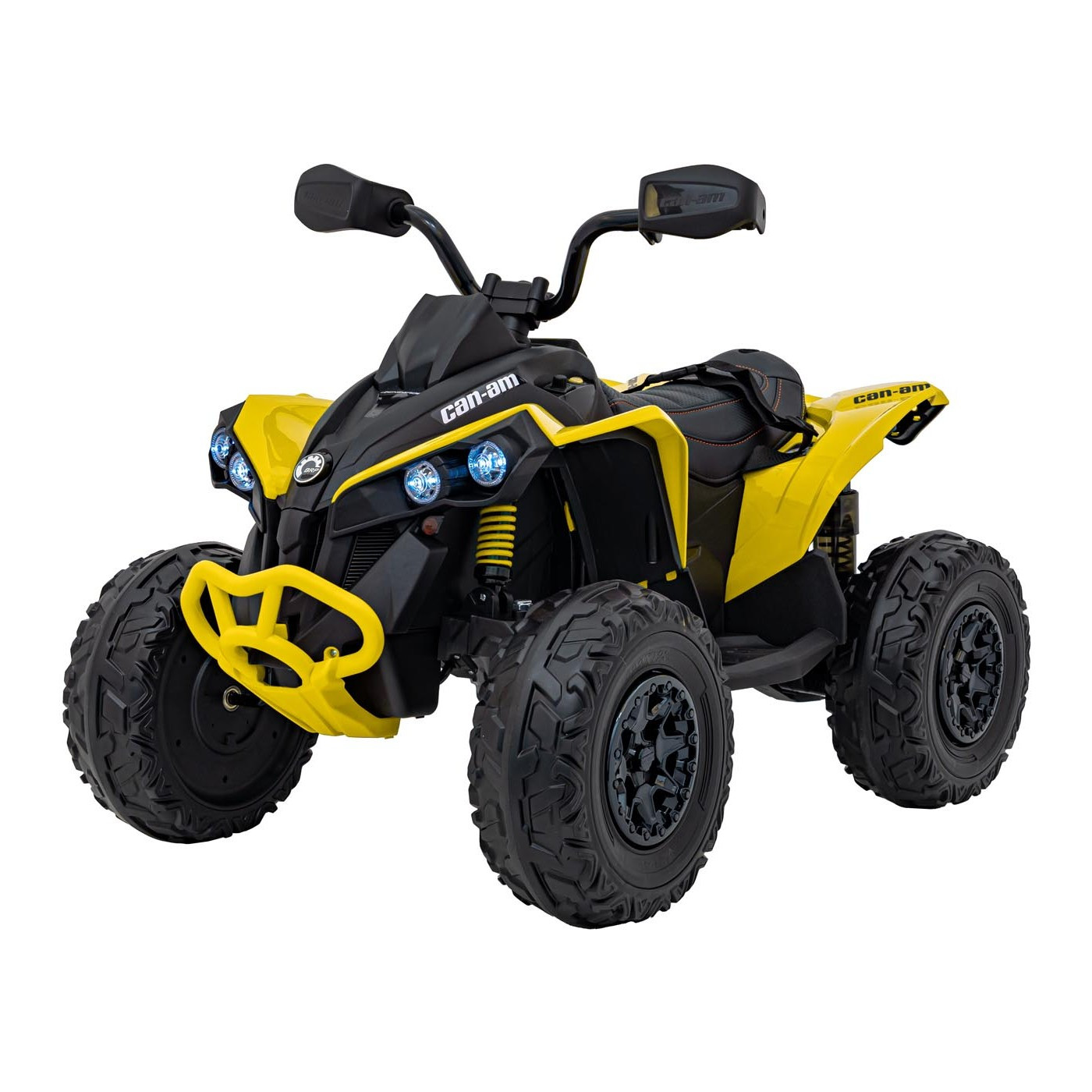 mamido Dětská elektrická čtyřkolka Maverick ATV 2x200W žlutá