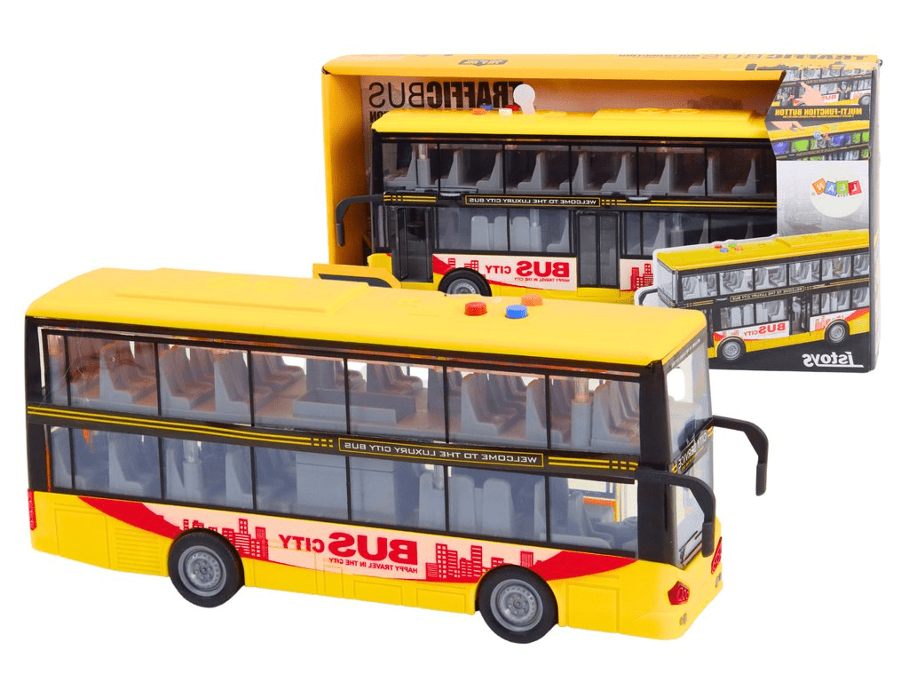 mamido Patrový autobus 1:16 s efekty a frikčním pohonem žlutý