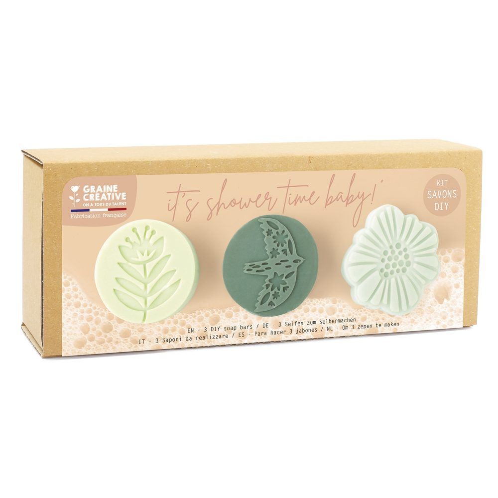 Graine Creative Kreativní sada na výrobu mýdel Shower time nature - 1 sada