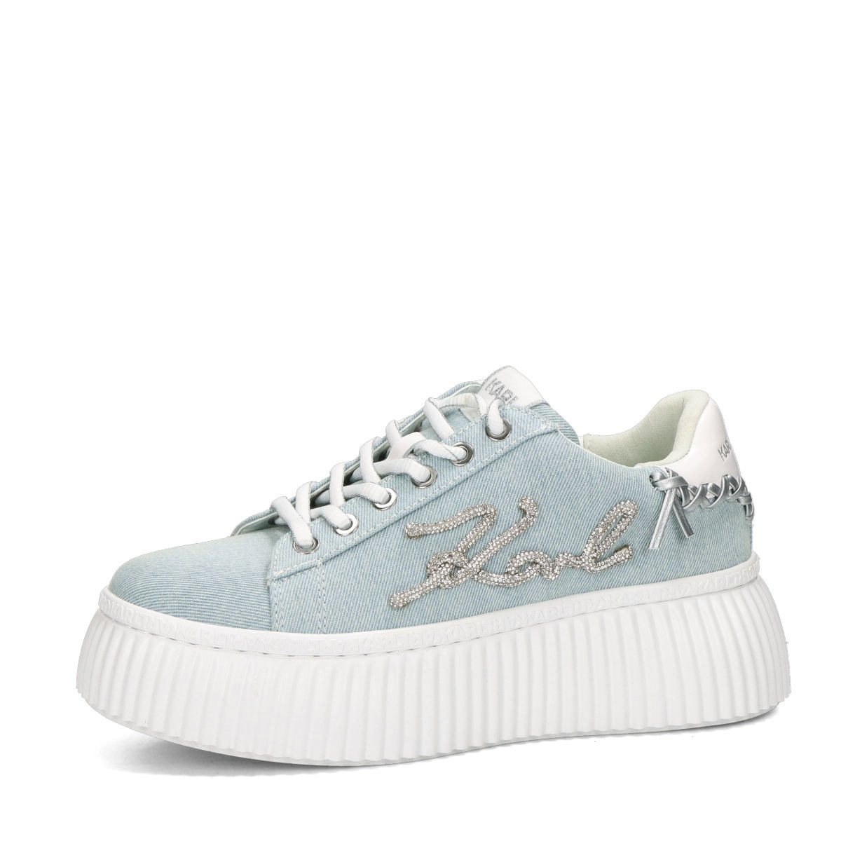 Karl Lagerfeld dámské denimové tenisky - modré - 36
