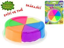 Mikro Professor Slime skákající hmota barevná svítící ve tmě