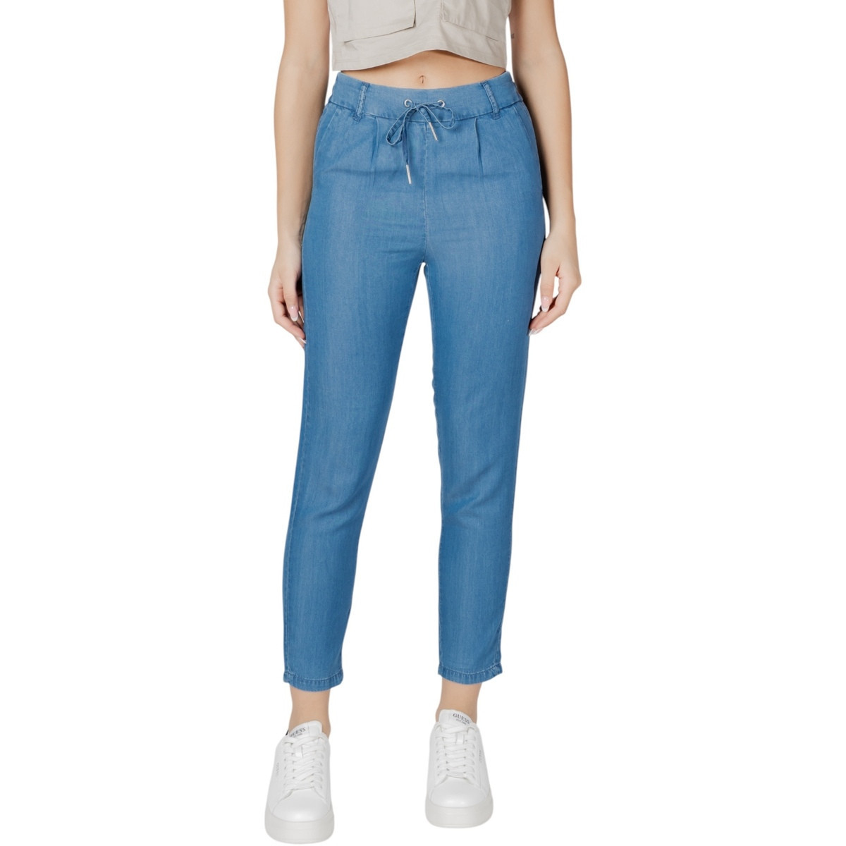 Only  ONLPOPTRASH CHARIS LIFE PANT CC WVN 15342874  Modrá