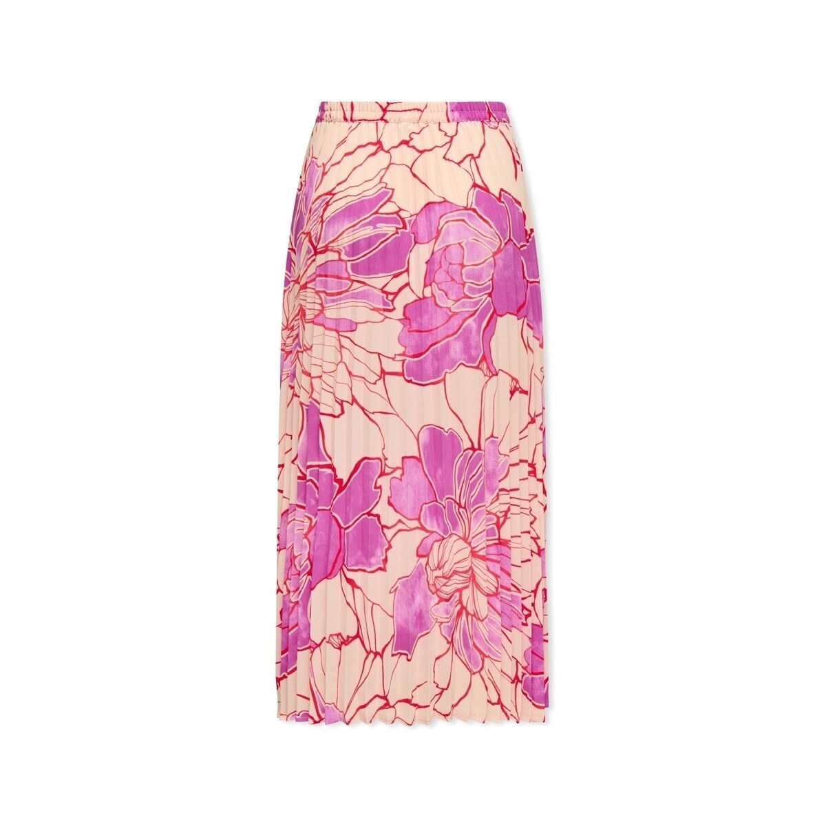 Only  Alma Life Poly Skirt - Super Pink  Růžová