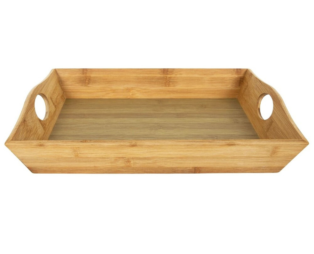 HIT Servírovací tác z bambusového dřeva 41x30x7,5cm HT-24501386
