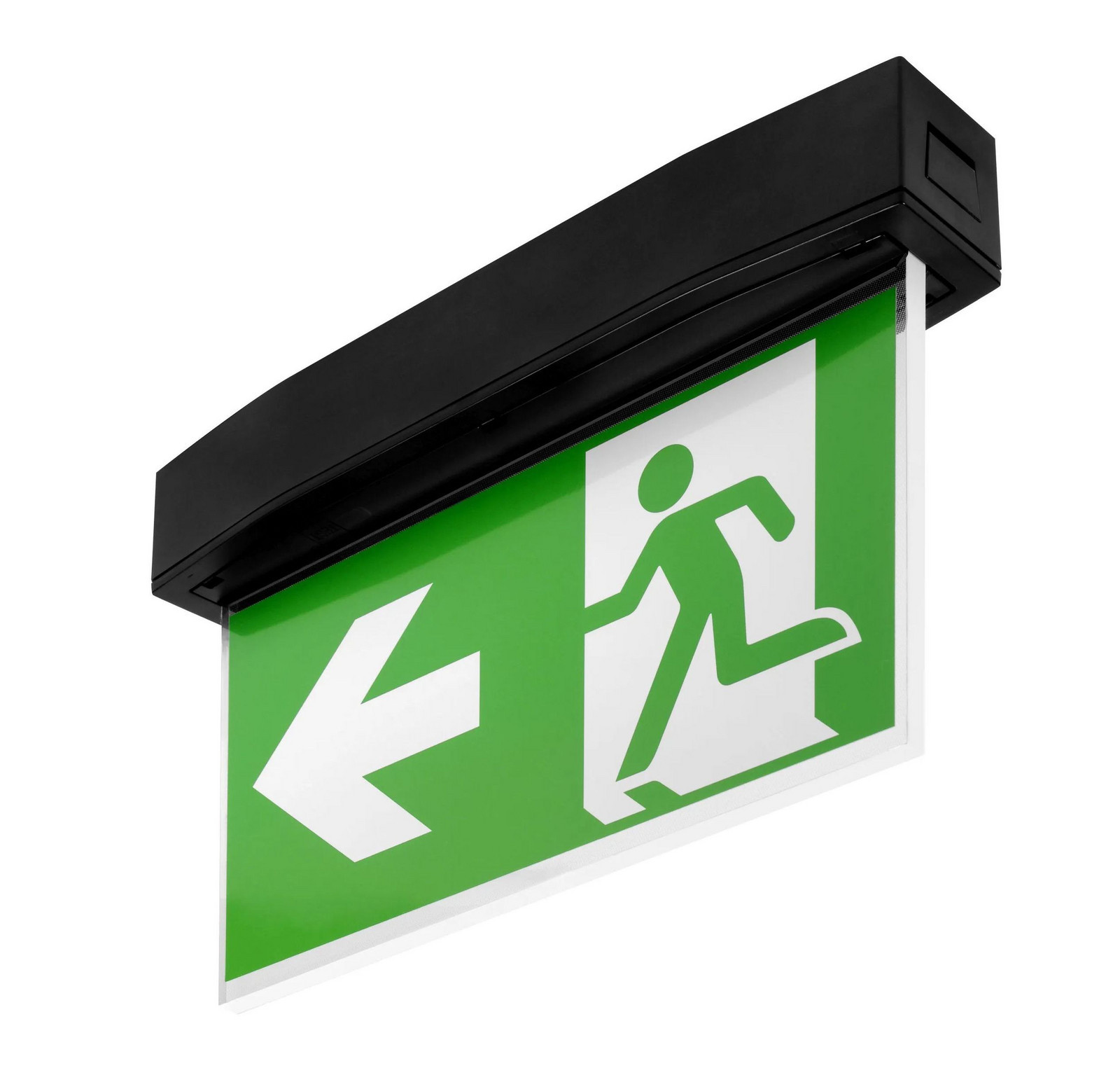 LED Solution Černé přisazené nouzové osvětlení s piktogramem autotest 6W IP54 93994