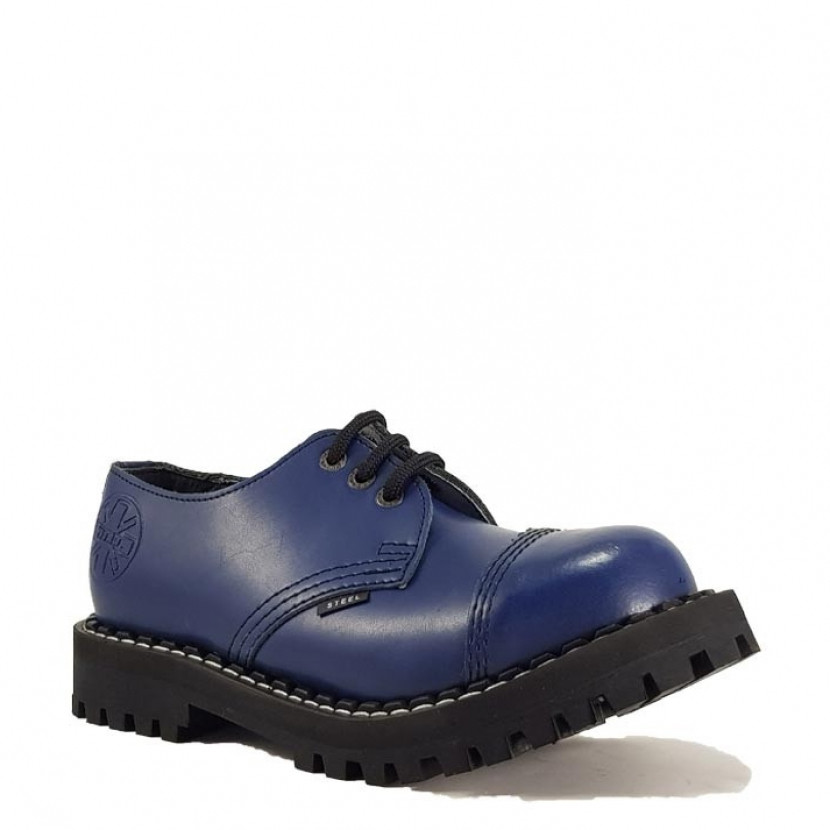 Boty Steel 3-dírkové - modré, 44