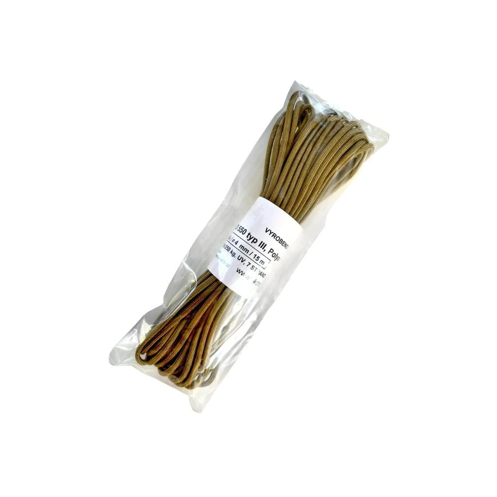 Para lano PKS 550 polyamid 15 m - hnědé