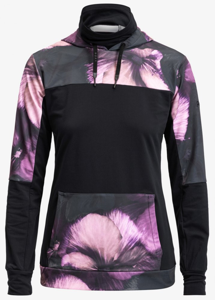 Květinkovaná technická dámská mikina Roxy Winter Valley L