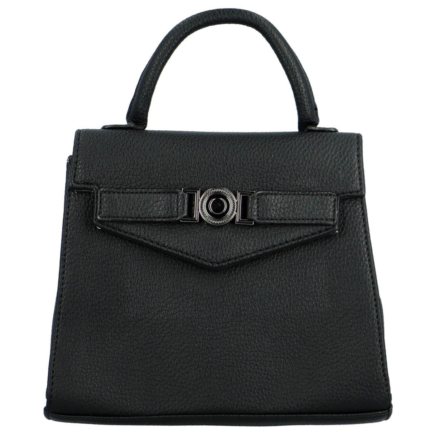 Módní dámská koženková kabelka do ruky Ember, černá