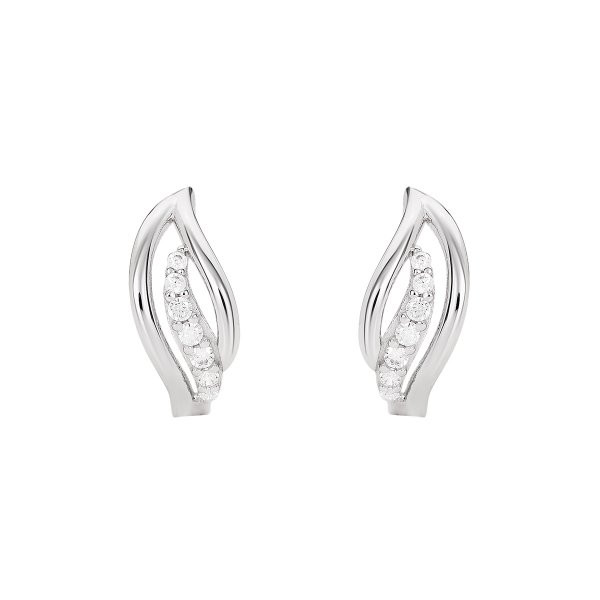 Náušnice se syntetickými kameny 336-185-000887 2.75g