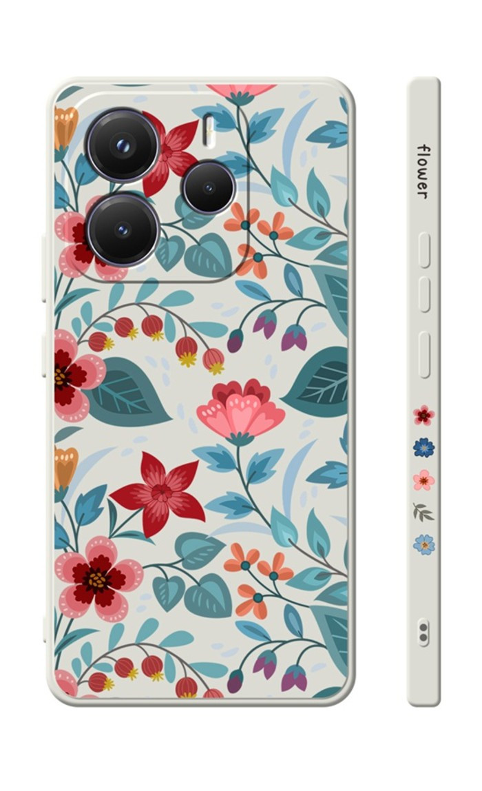 Kryt TopQ Design Xiaomi Redmi Note 14 5G Podzimní kvítí 136661