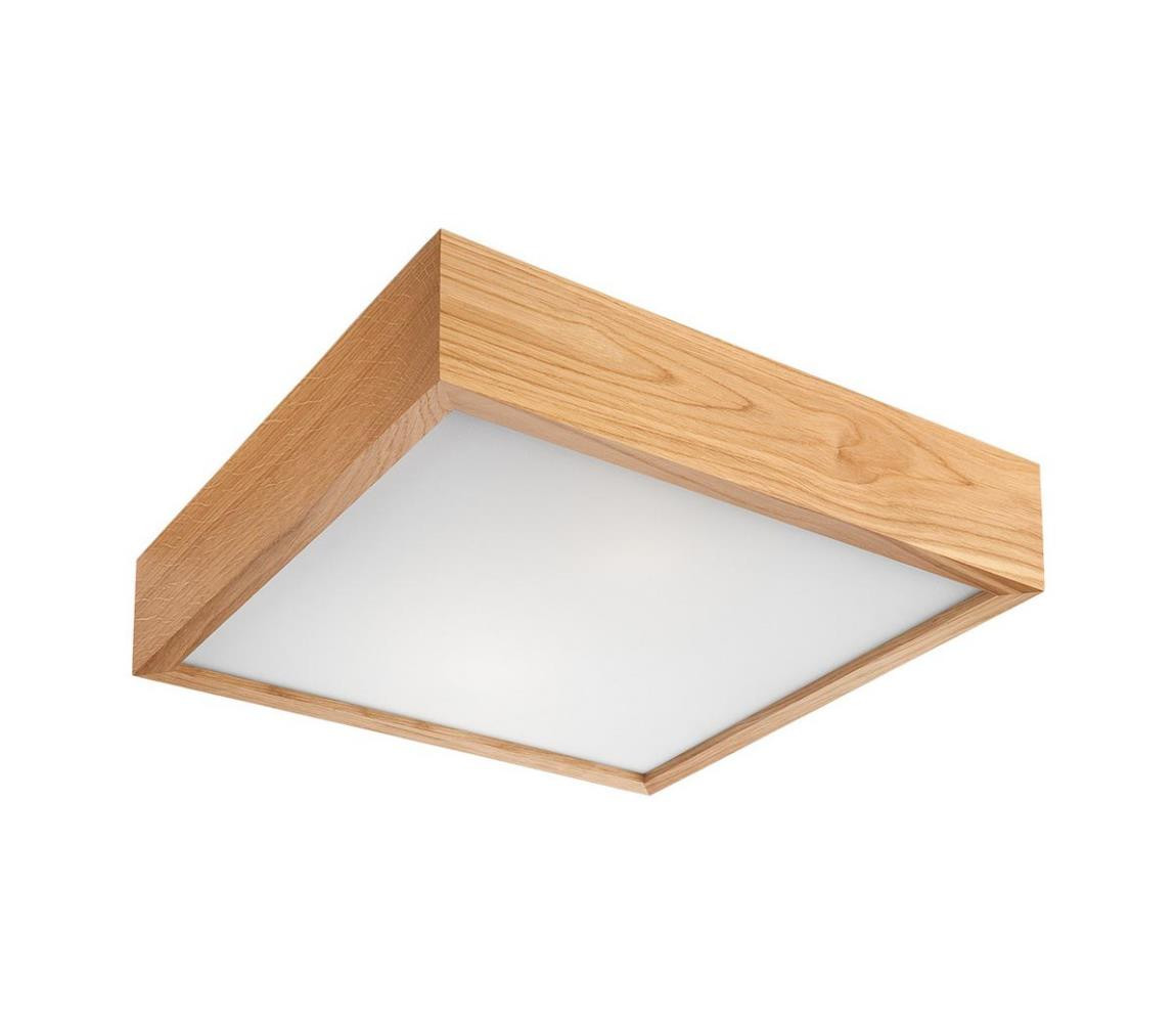 Stropní svítidlo OAK SQUARE 1xE27/60W/230V dub 27,5 cm