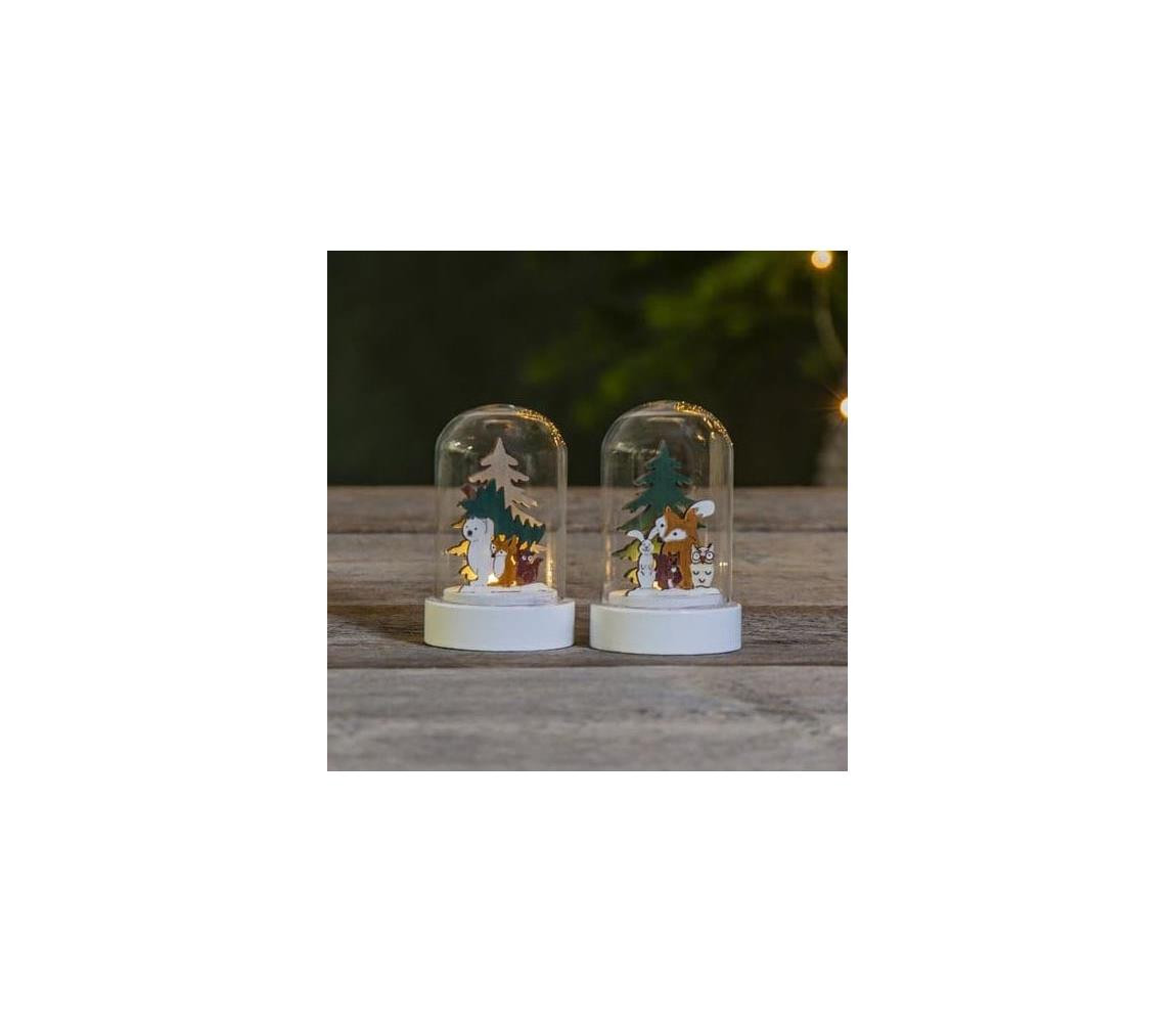 Eglo 411295 - SADA 2x LED Vánoční dekorace FOREST FRIENDS 1xLED/0,03W/1xCR2032
