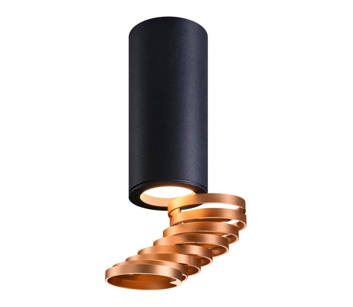 Bodové svítidlo TUBA 1xGU10/15W/230V černá/měď