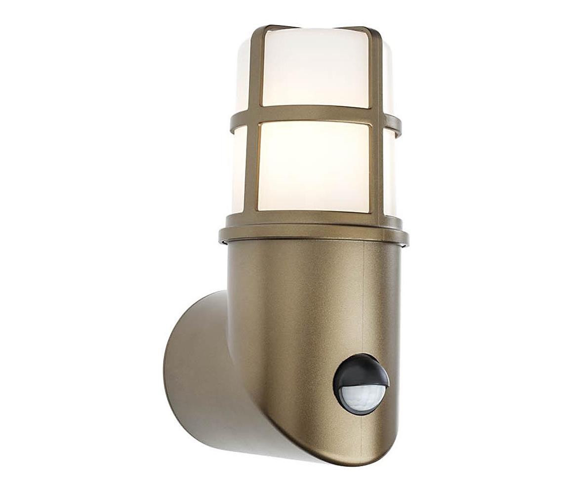 Redo Redo 90199 - Venkovní svítidlo se senzorem TRITON 1xE27/28W/230V IP54 mosaz