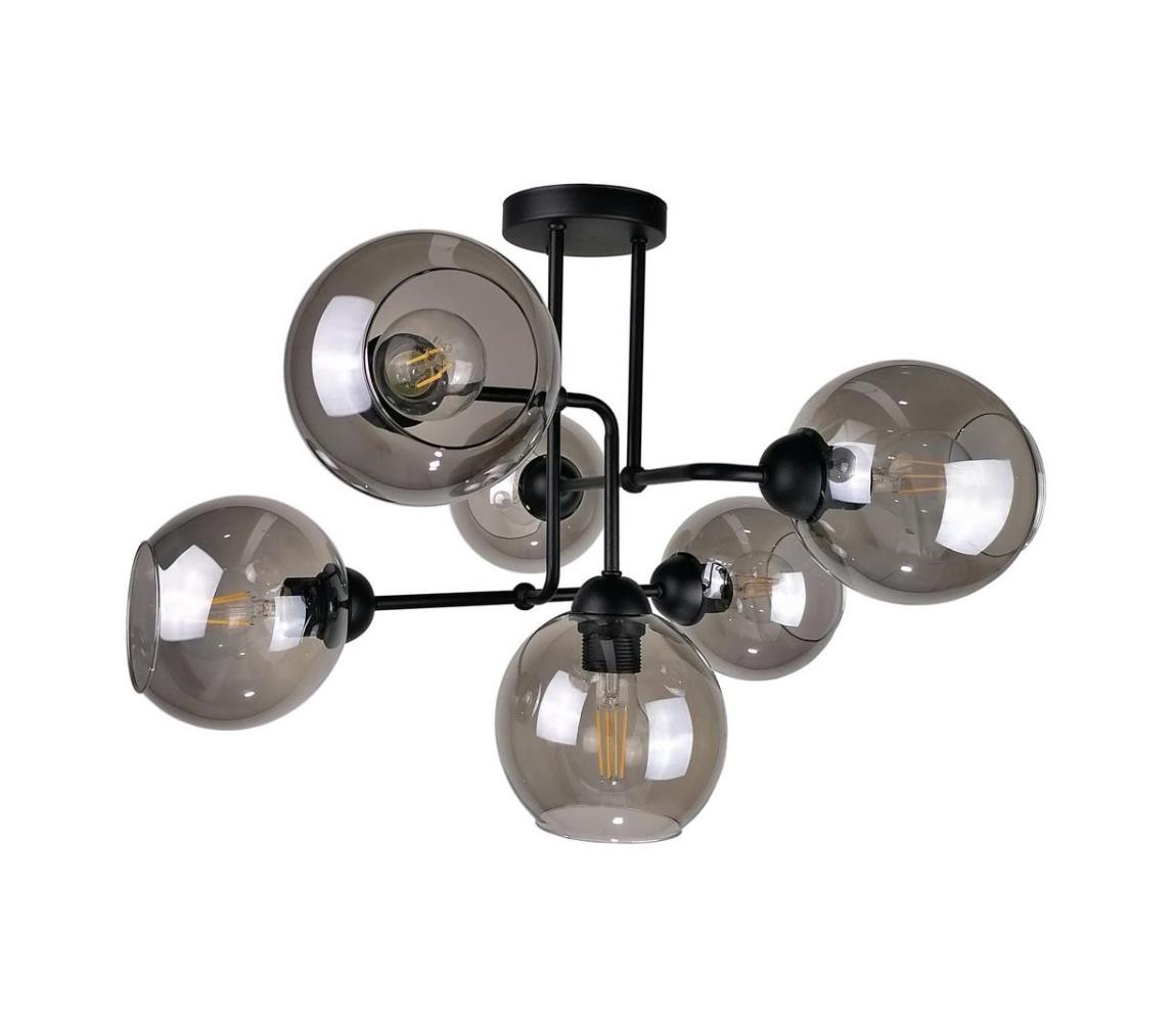 Keter Lighting Přisazený lustr OSMO 6xE27/60W/230V černá