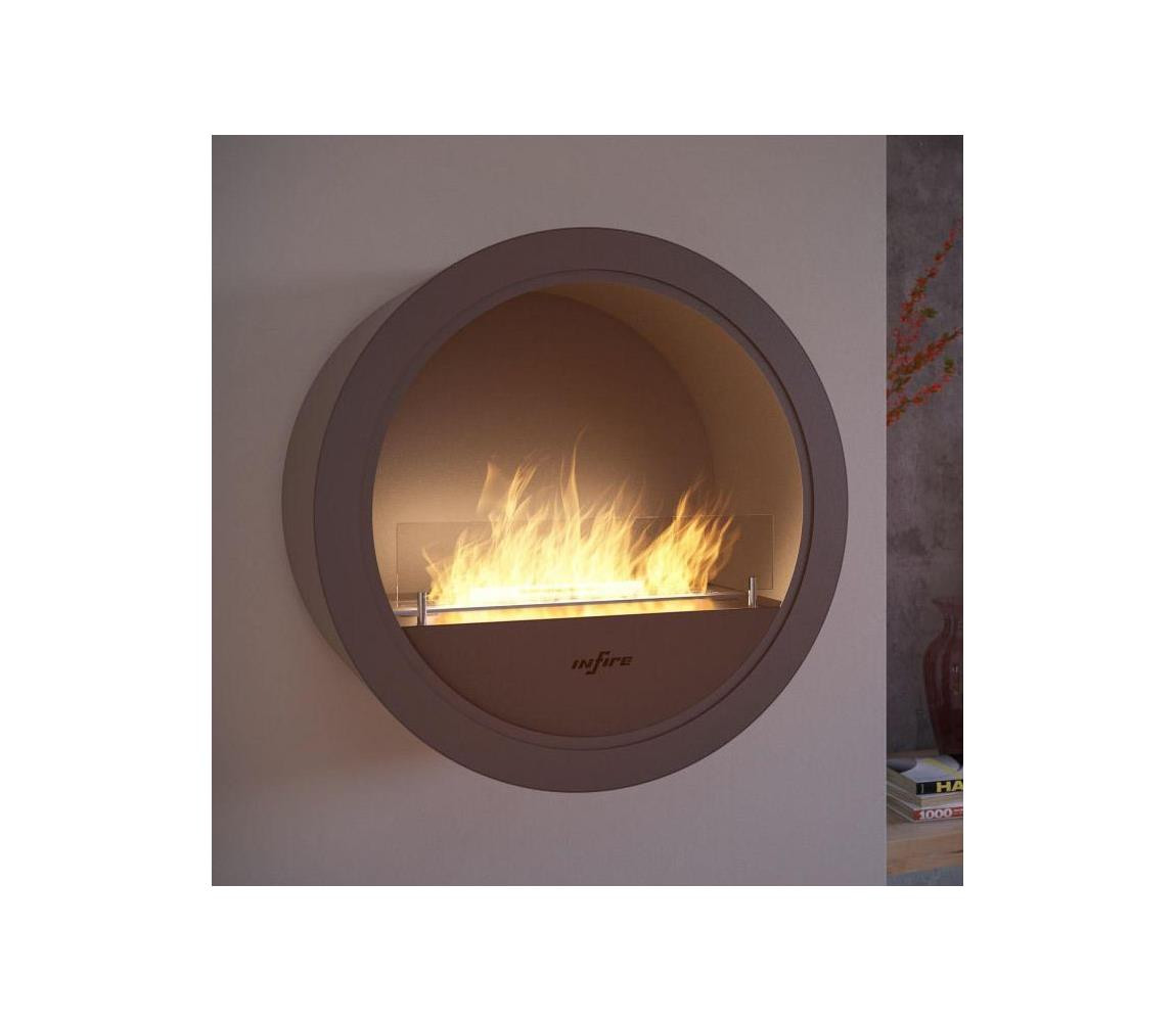 InFire InFire - Nástěnný BIO krb pr. 70 cm 3kW černá