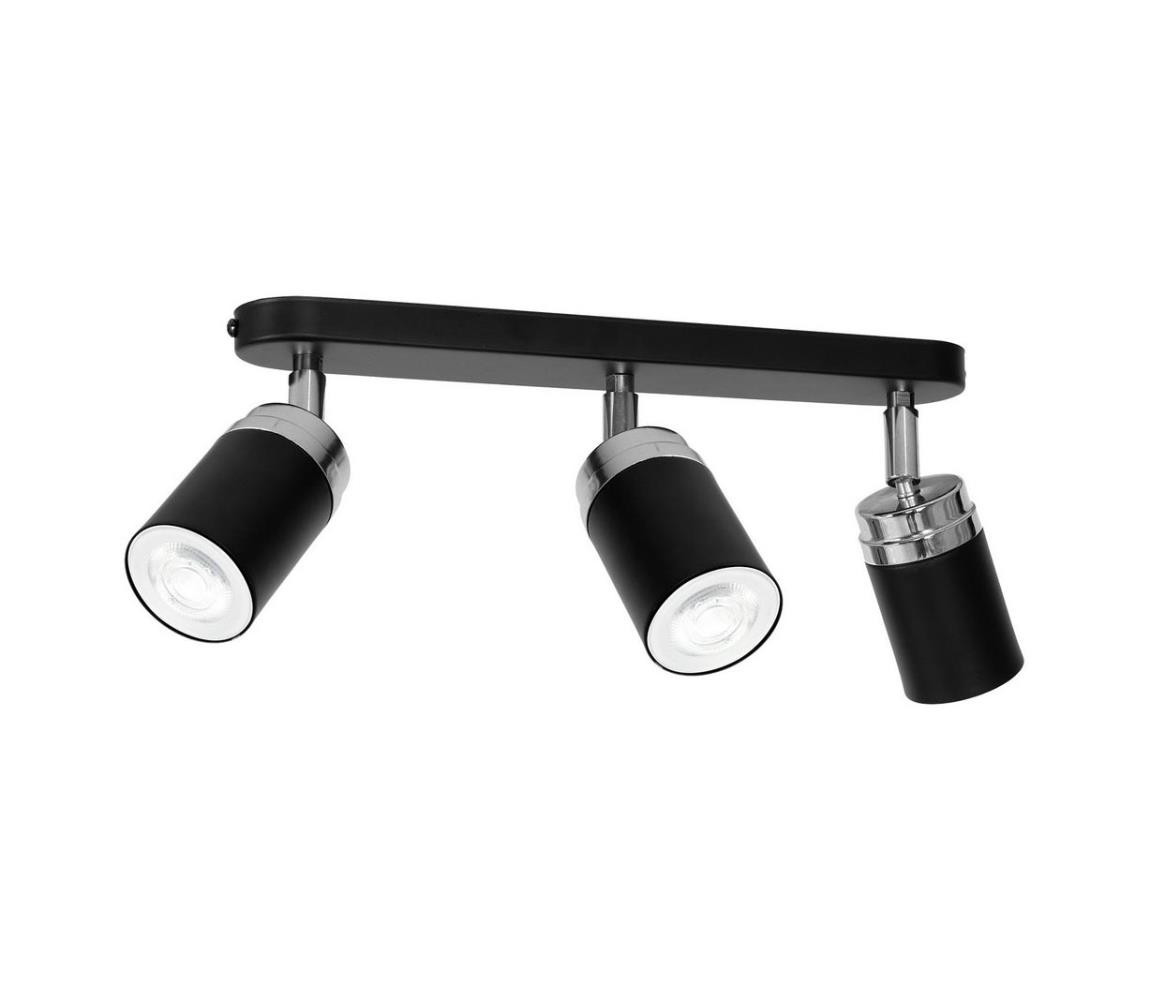 Bodové svítidlo RENO 3xGU10/8W/230V černá/chrom