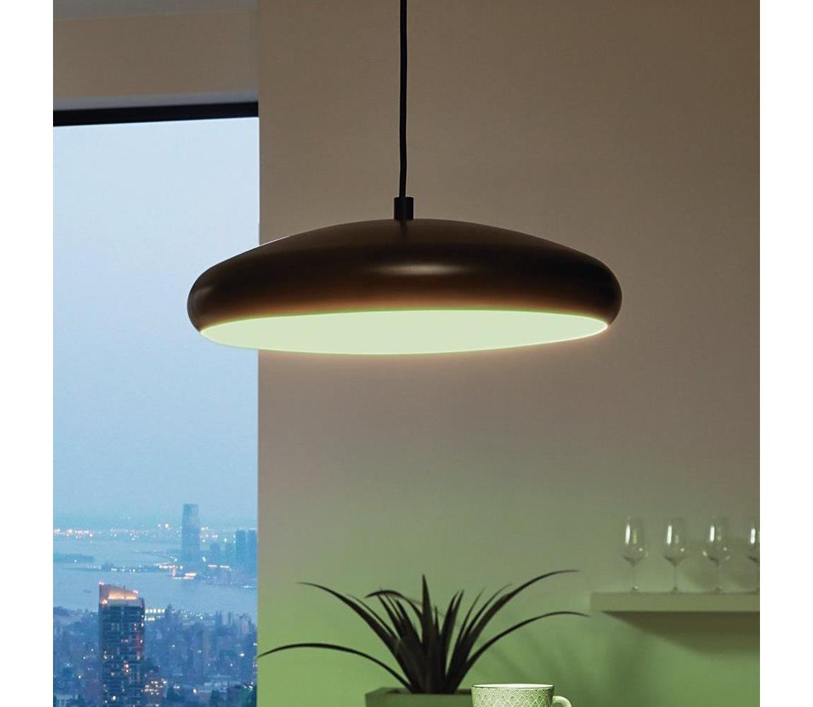 Eglo Eglo 33328 - LED RGBW Stmívatelný lustr na lanku RIODEVA-C LED/27W/230V černá