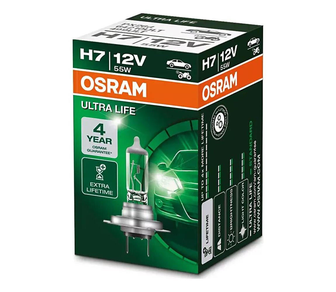 Osram Autožárovka ULTRA LIFE H7 PX26d/55W/12V - Osram