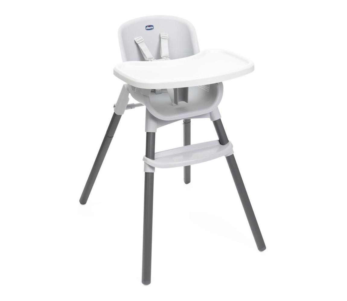 Chicco Chicco - Dětská jídelní židle ZEST 3v1 bílá/šedá