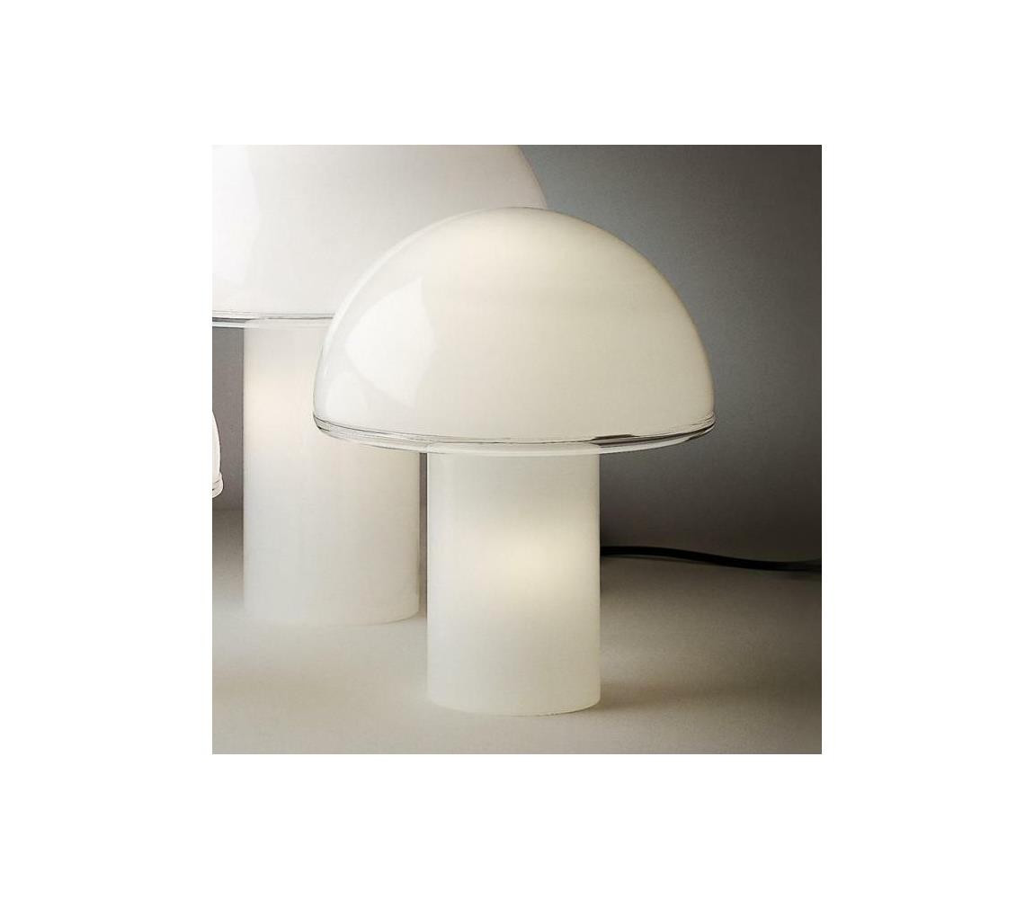 ARTEMIDE Artemide A006300 - Stolní lampa ONFALE 1xE14/5W/230V + 1xE27/13W bílá