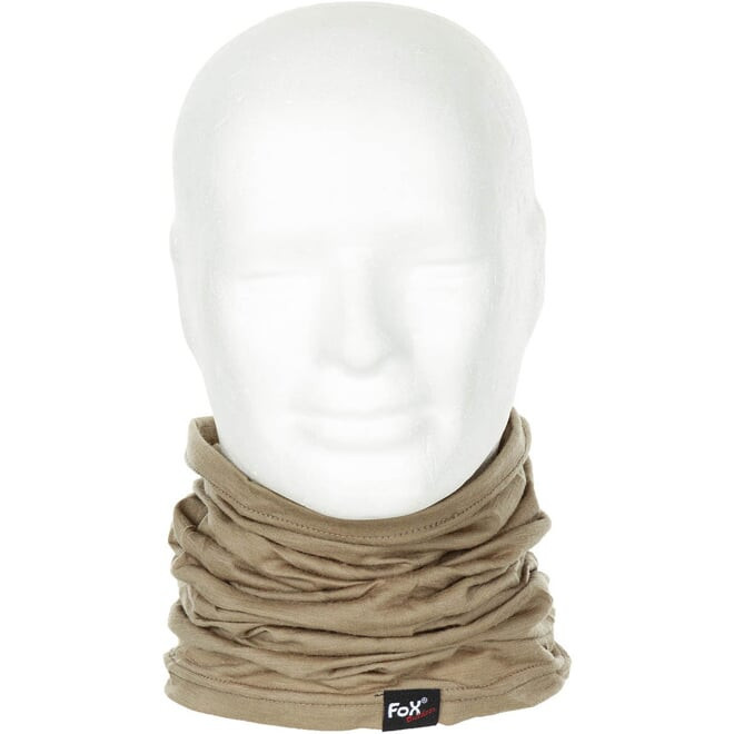 Šála multifunkční MERINO okrová